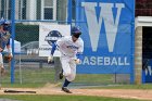 Baseball vs CGA  Wheaton College Baseball vs Coast Guard Academy during game one of the NEWMAC semi-finals playoffs. - (Photo by Keith Nordstrom) : Wheaton, baseball, NEWMAC